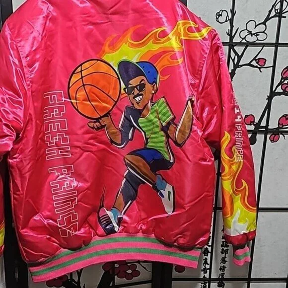 Fresh Prince of Bel-Air Satin Jacket Coat Size XL New - Picture 7 of 7